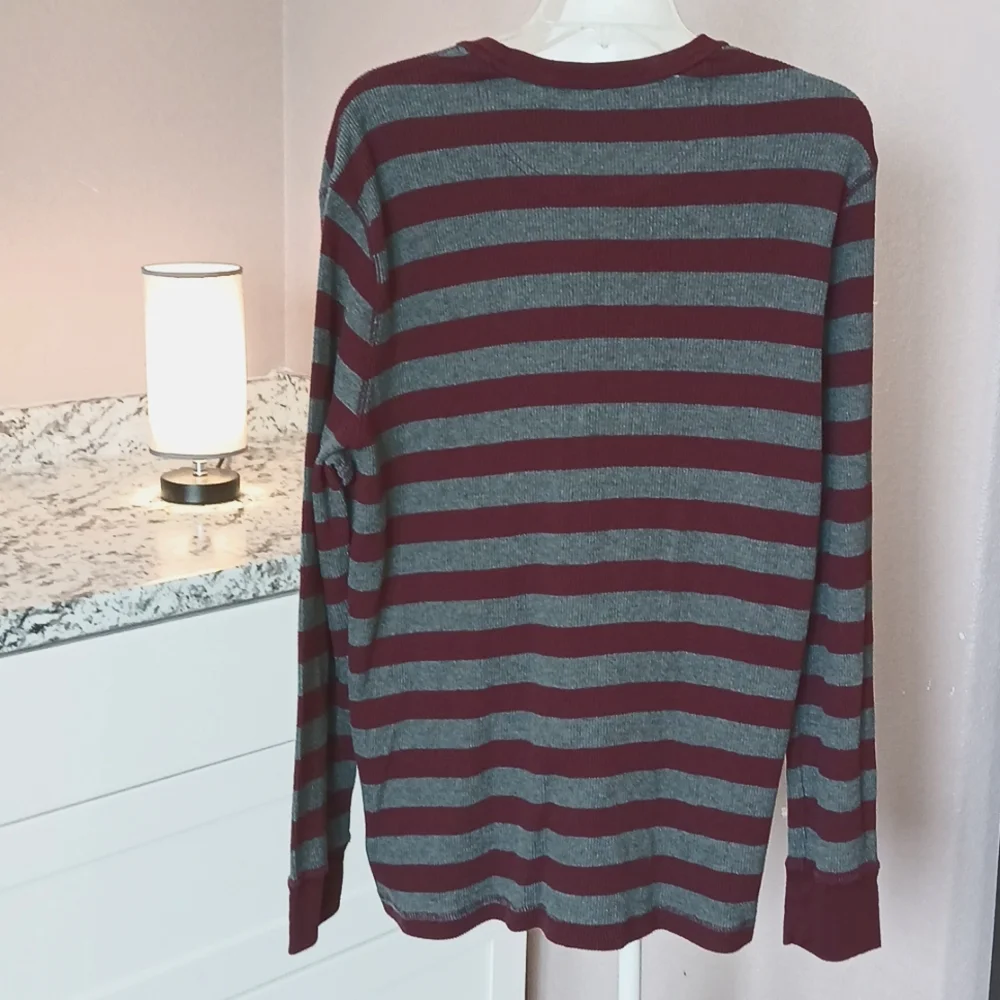 Merona men's striped thermal size XL - Picture 6 of 9